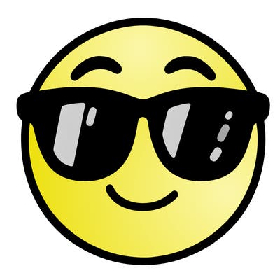 emoji with sunglasses