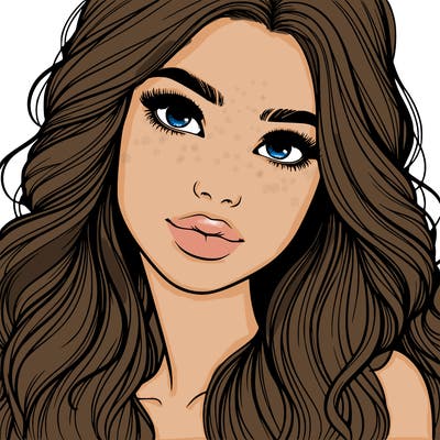 beautiful realistic girl