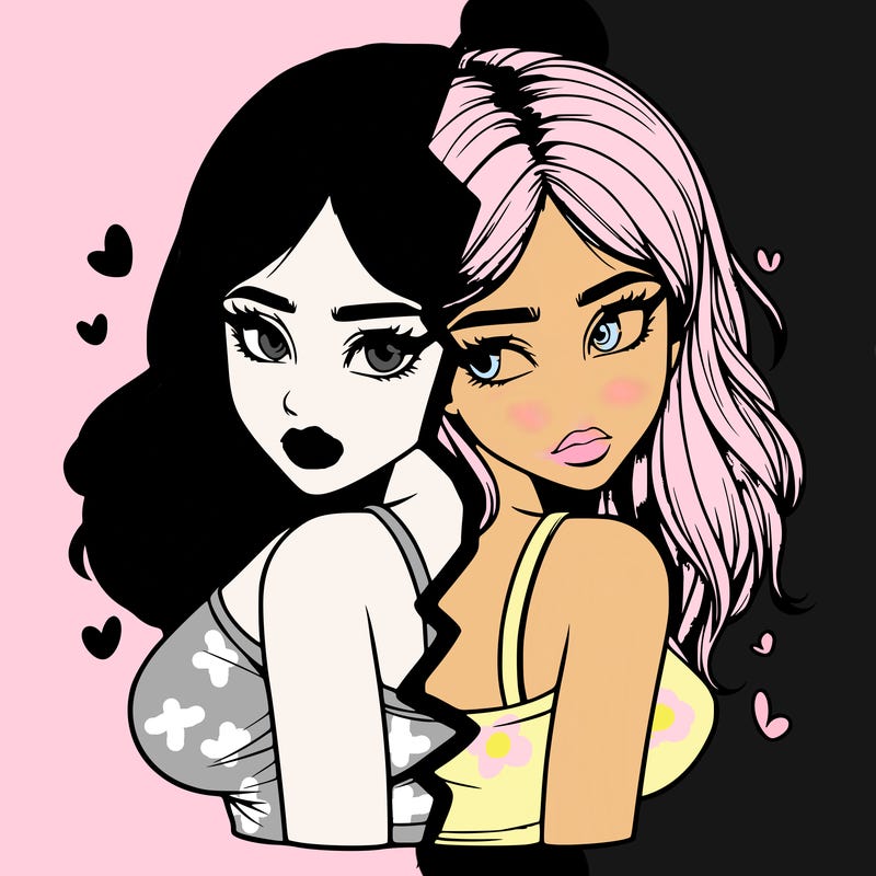 realistic girl split