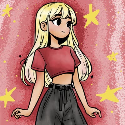 girl in a cute crop top