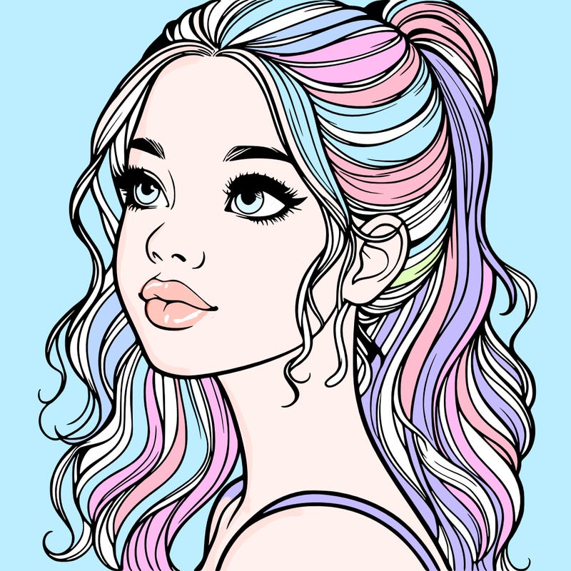 beautiful realistic girl