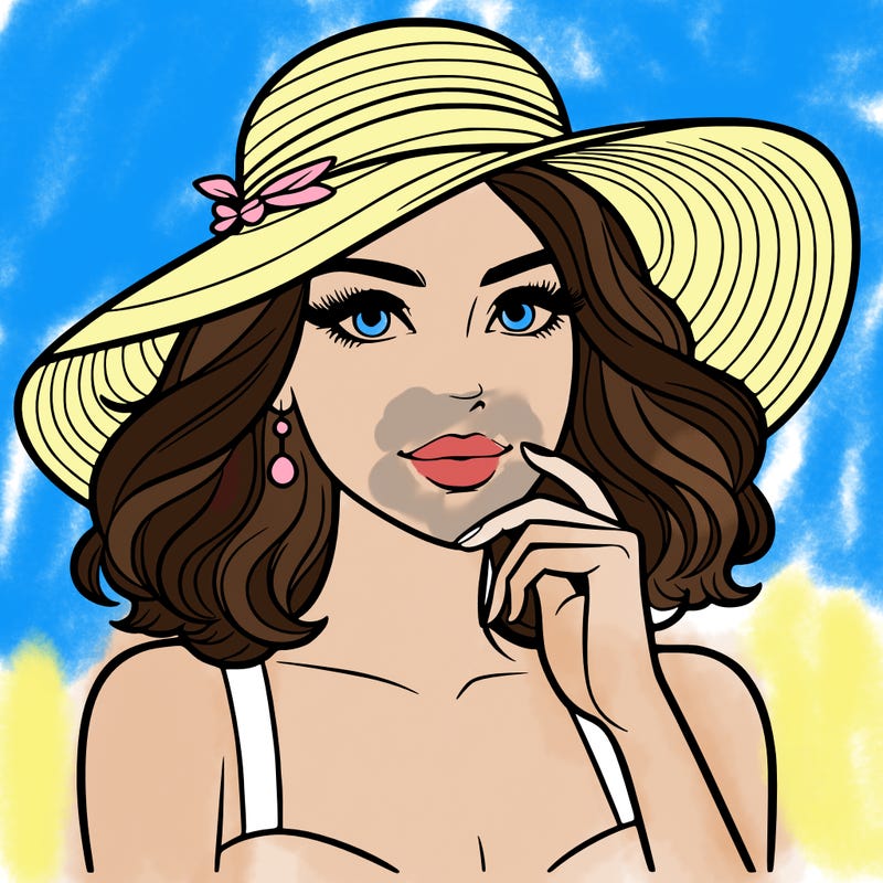 beautiful woman in hat