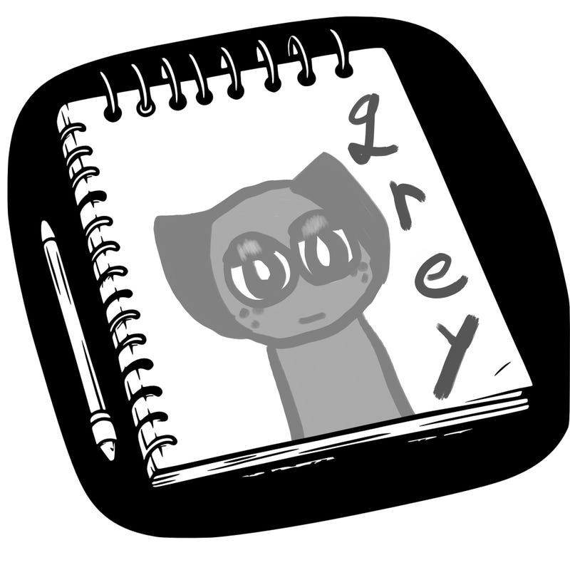 a blank sketch pad