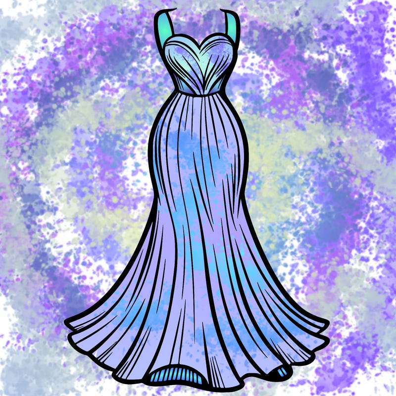 attractive long fashion dress