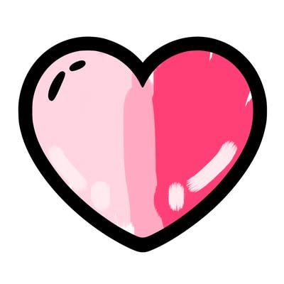 a blank heart