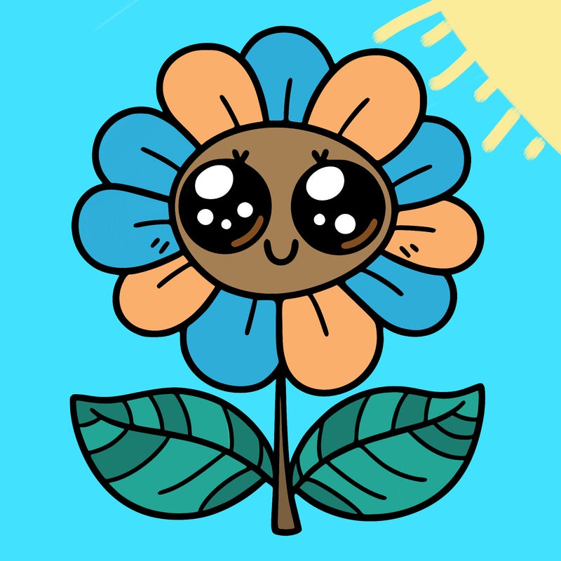 flower with eyes