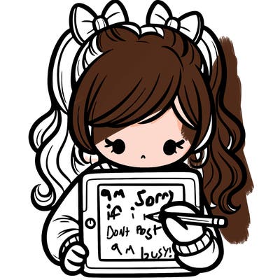 girl drawing in her ipad