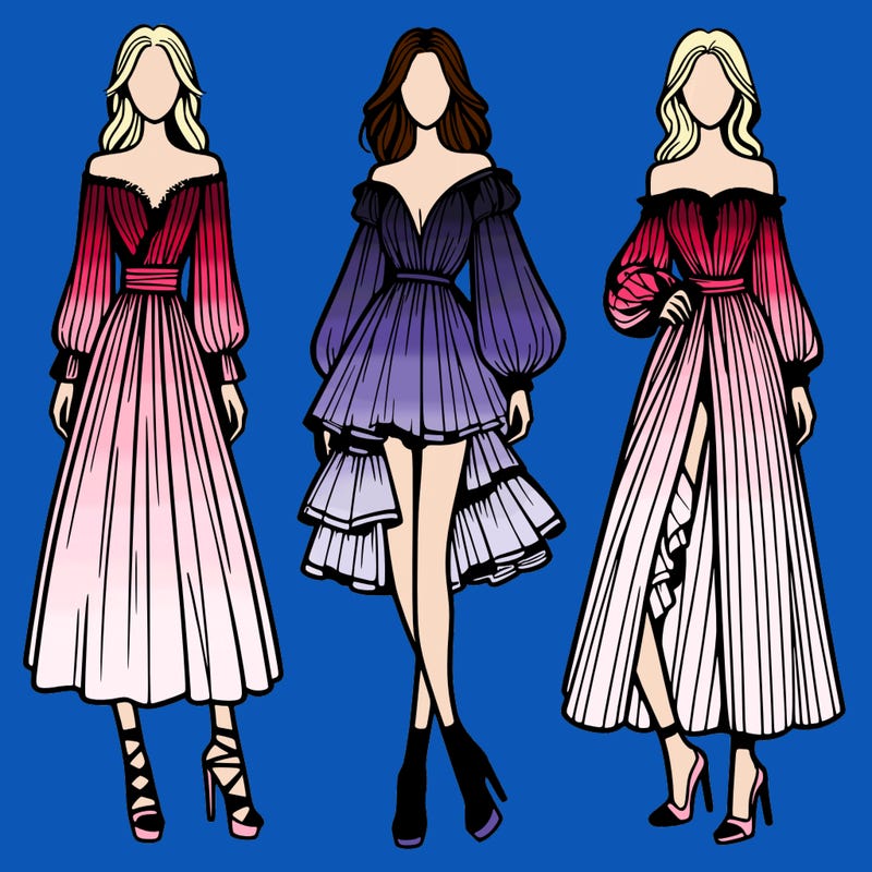 fashion models dresses