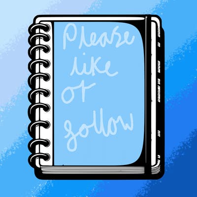 blank, realistic notebook