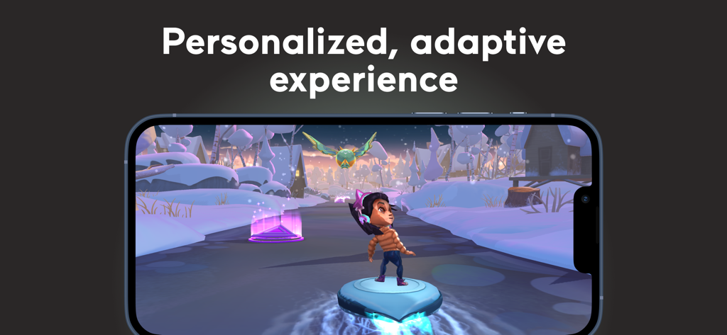 성인 ADHD 치료를 위한 개인 맞춤형 적응형 게임 플레이를 보여주는 EndeavorOTC 모바일 게임 인터페이스