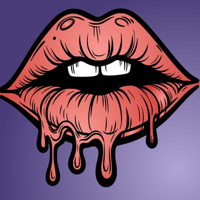 lips that look realistic and drip