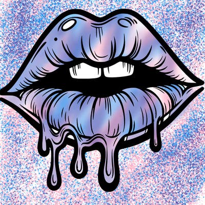 lips that look realistic and drip