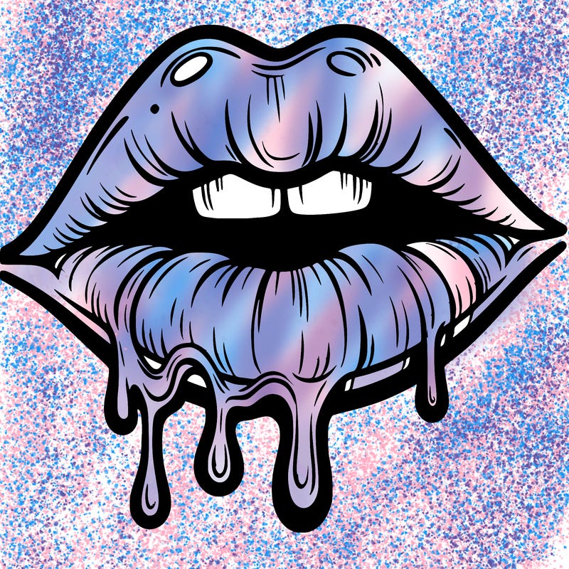 lips that look realistic and drip