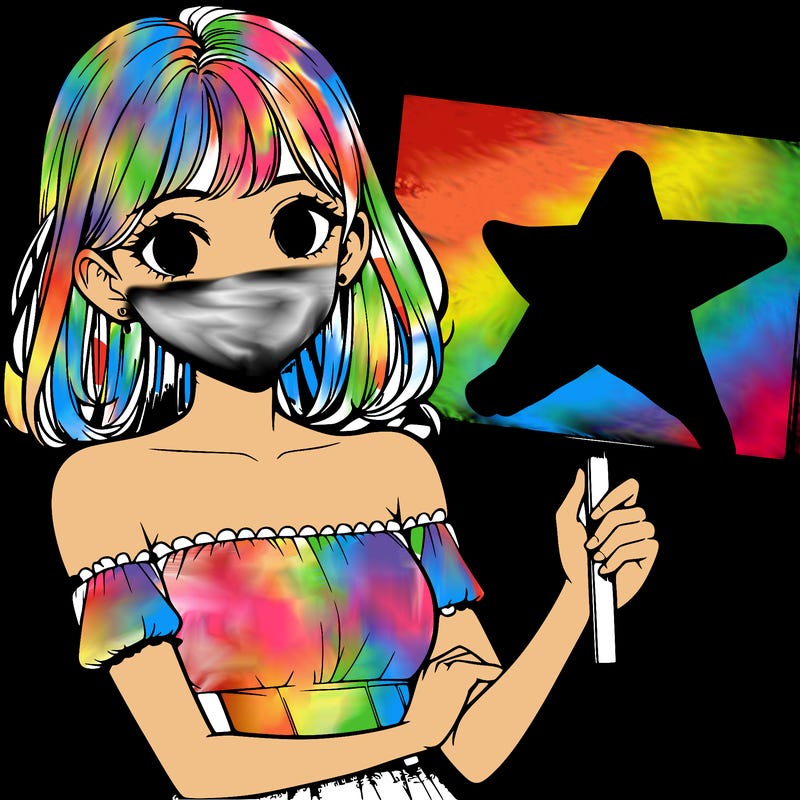 realistic pretty girl holding blank sign