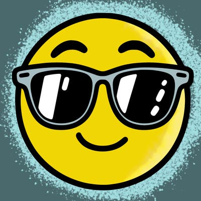 emoji with sunglasses