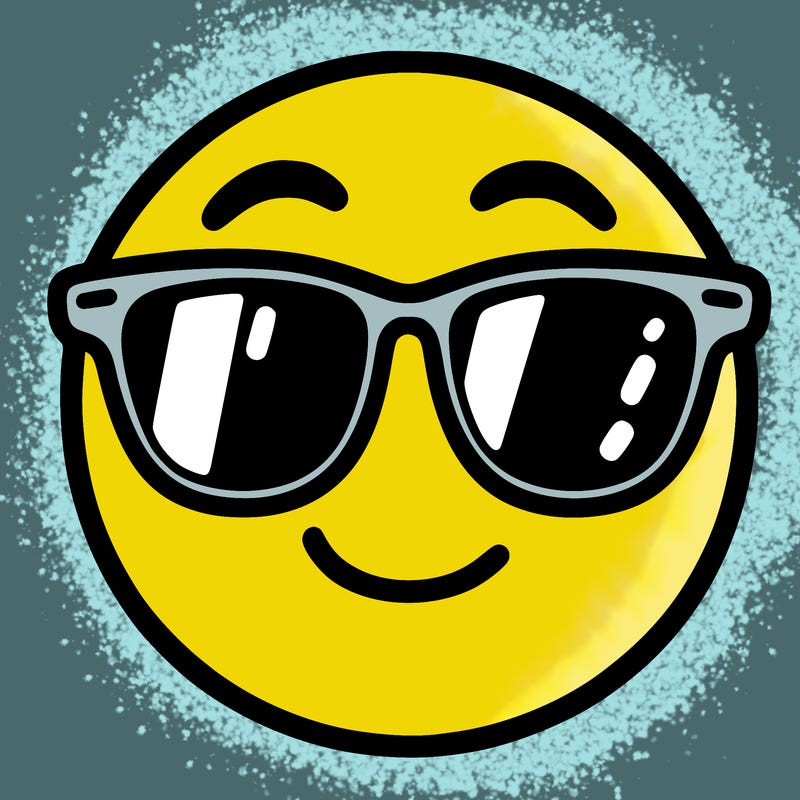 emoji with sunglasses