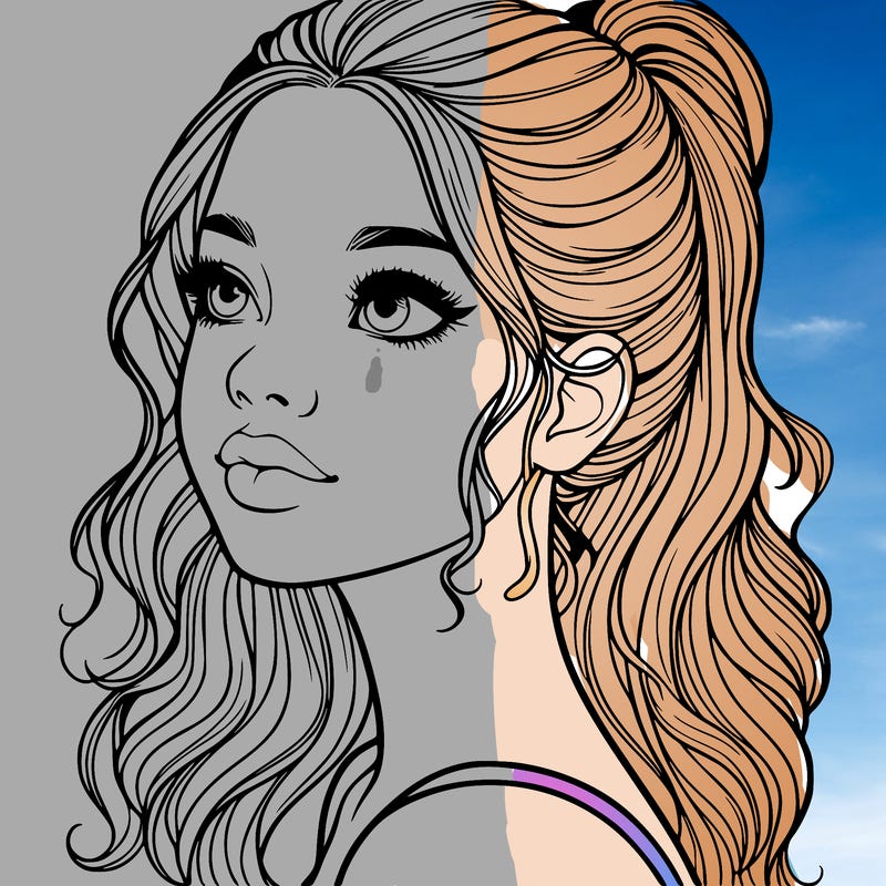 beautiful realistic girl