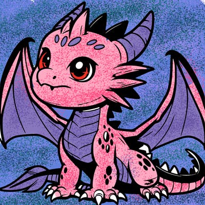 fierce baby night dragon