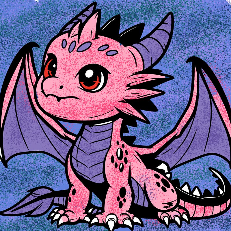fierce baby night dragon