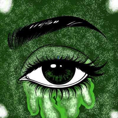 eye closed realistic