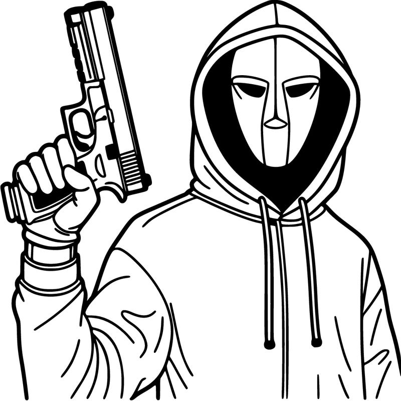 a hood dude with a glock 19