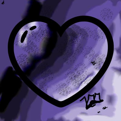 a blank heart
