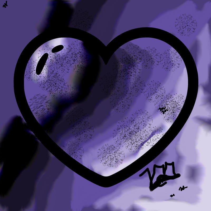 a blank heart