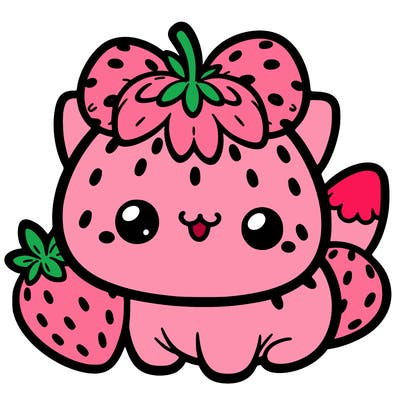 strawberry cat