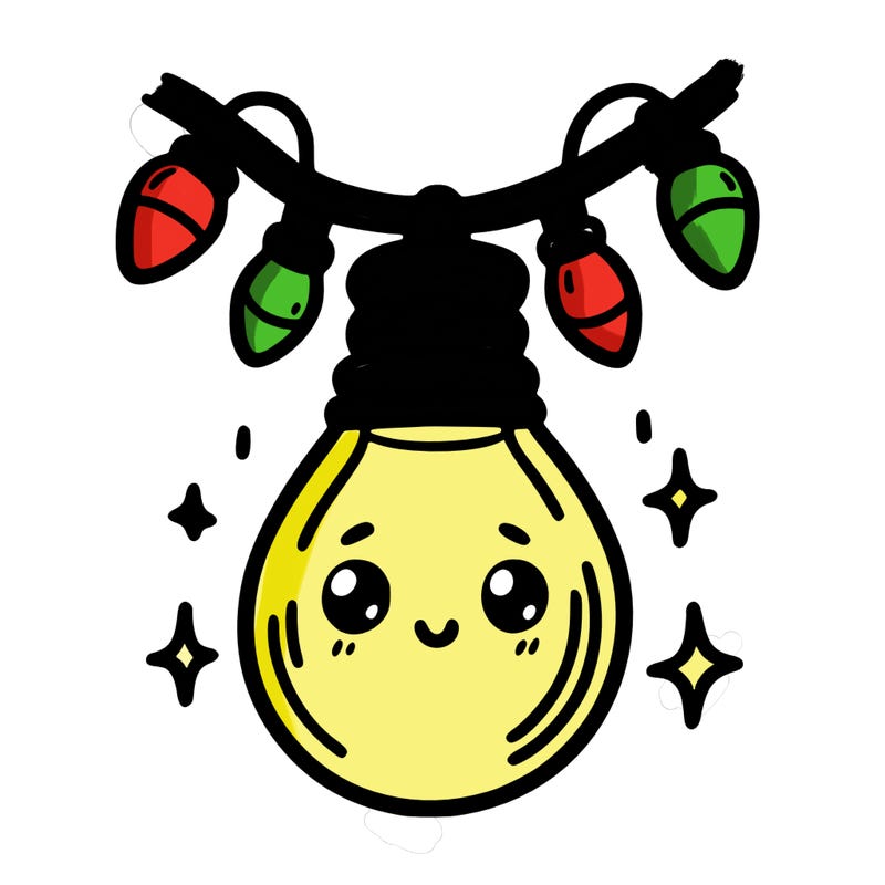 small bulb of a garland