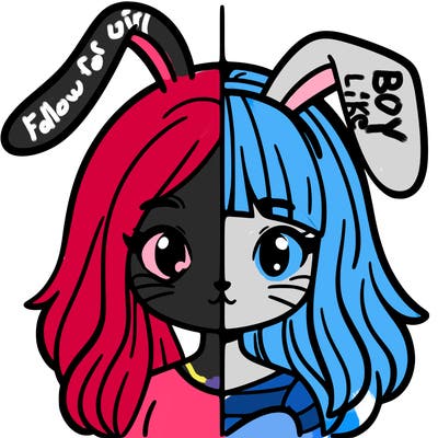 half girl half bunny