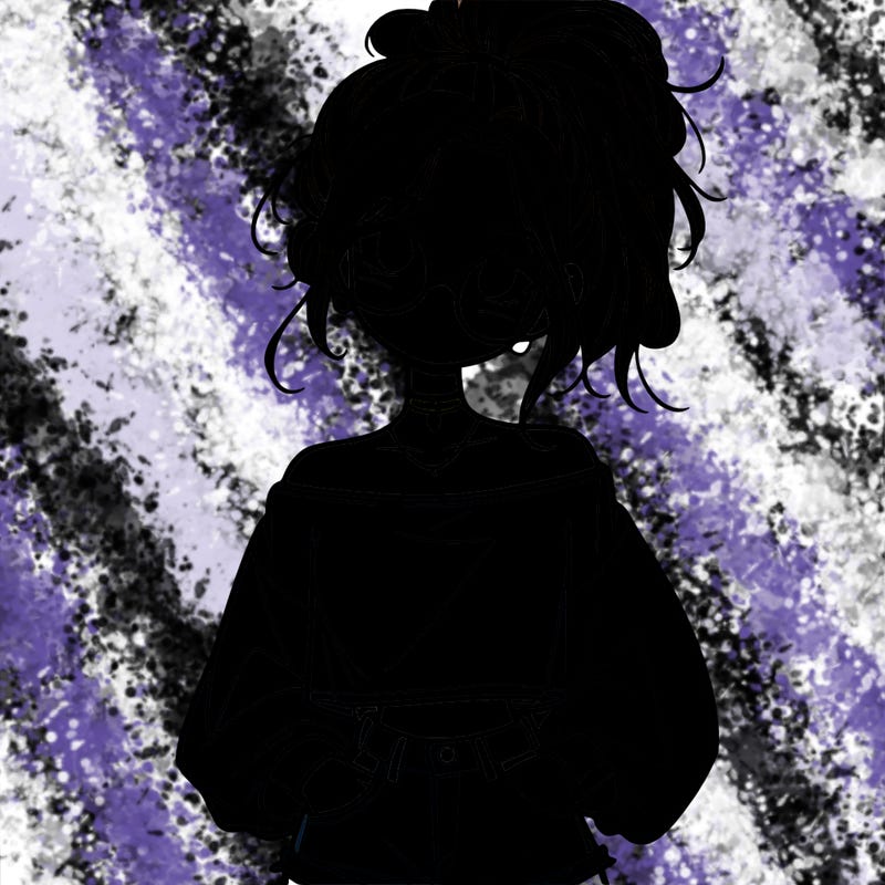 girl with a messy ponytail glasses a baggy crop top and jean shorts