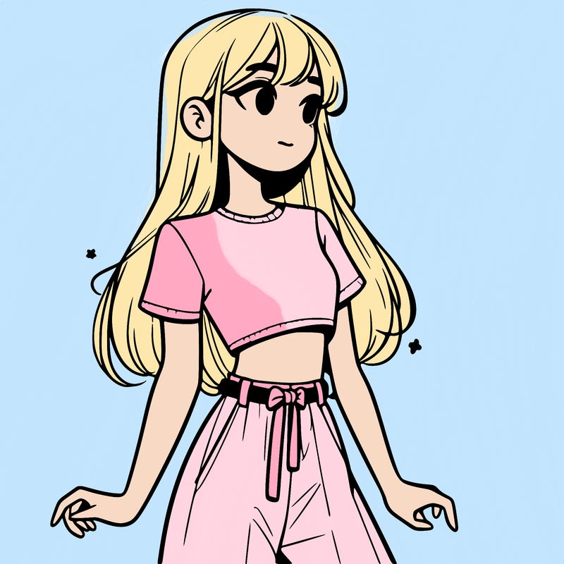 girl in a cute crop top