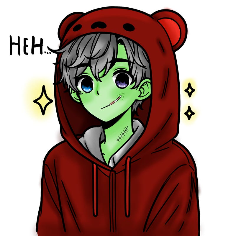 a 17 year old boy in a cute animal hoodie