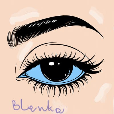 eye closed realistic