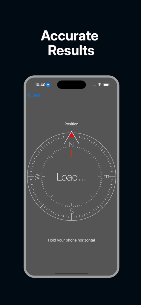 Compass-Easy Direction Find - Interfaz de aplicación de brújula simple y clara con direcciones cardinales y el rumbo Resultados Precisos