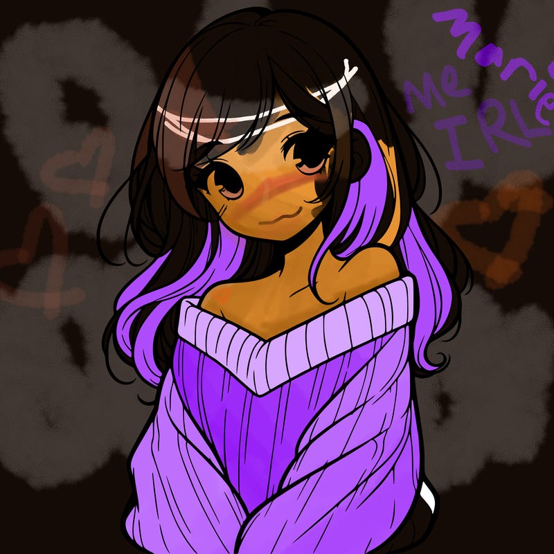 shy pretty girl wearing a sweater that is falling off one shoulder portrait