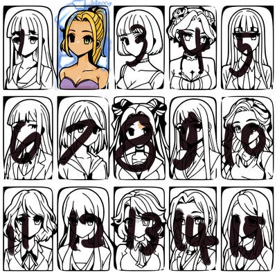 girls that look diffrent anime