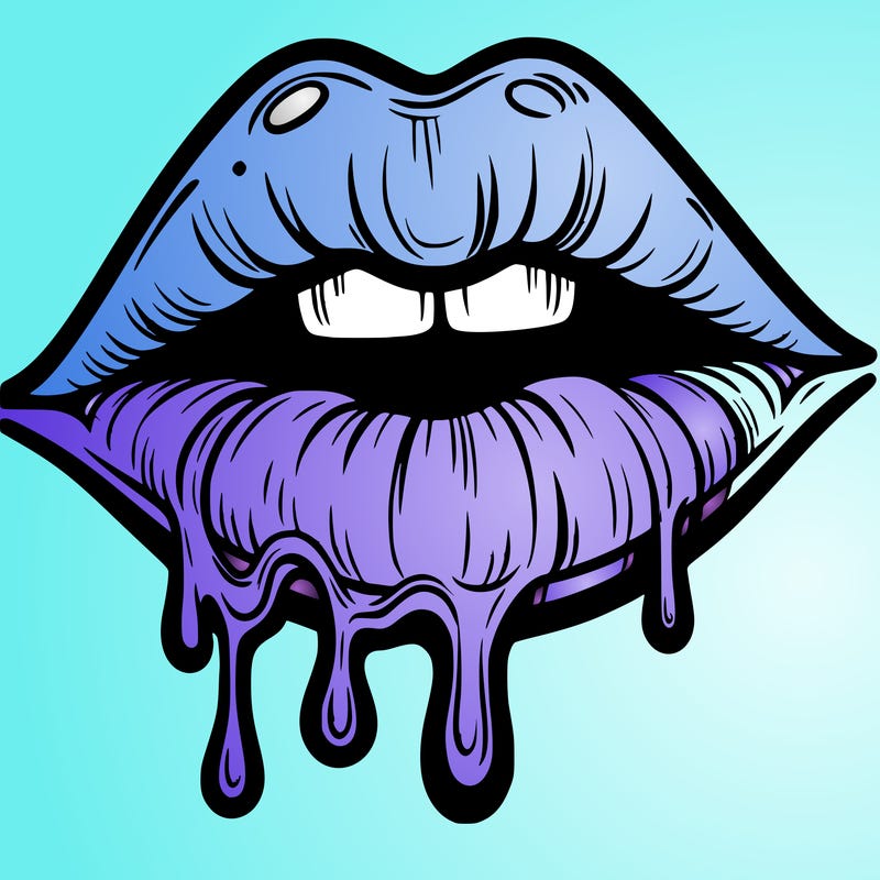 lips that look realistic and drip