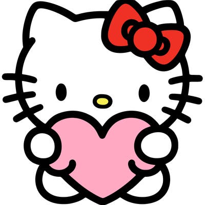 hello kitty with heart