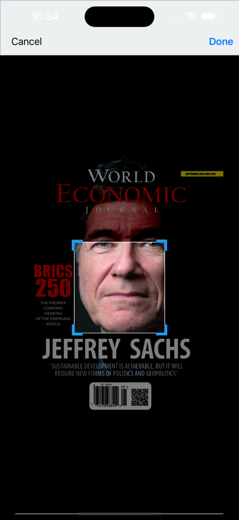 World Economic Journal Mag - World Economic Journal magazine cover featuring Jeffrey Sachs and BRICS 250