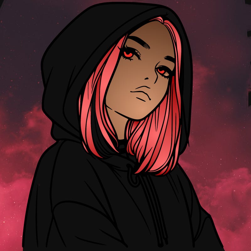 a realistic girl in a hoodie