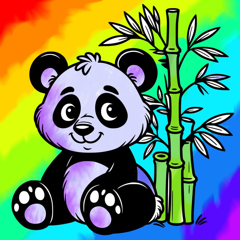 a panda bamboo
