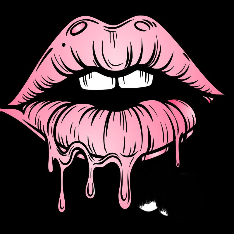 lips that look realistic and drip