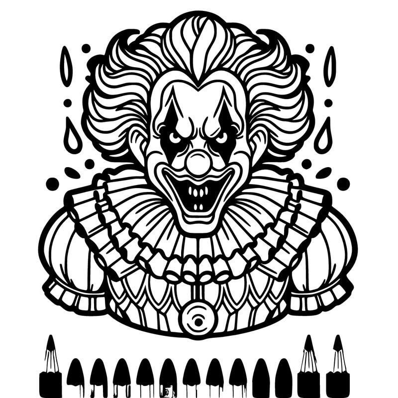 realistic pennywise the scary clown