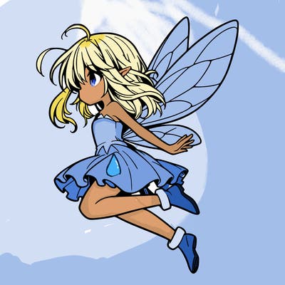 manga fairy flying
