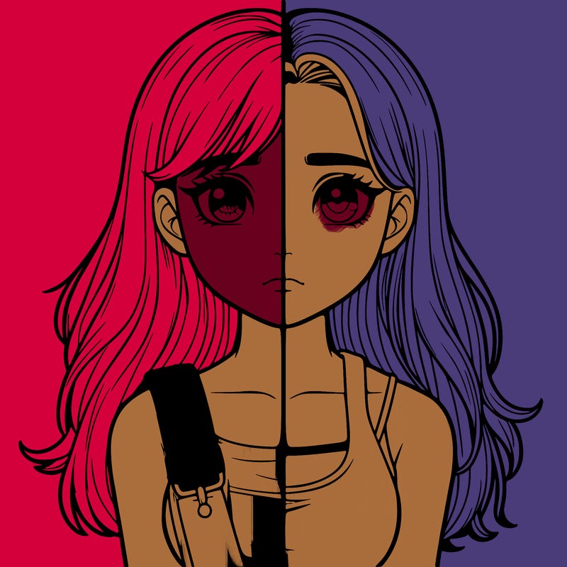 realistic girl split