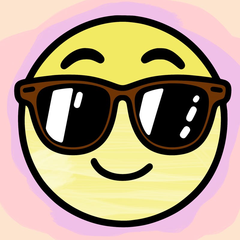 emoji with sunglasses