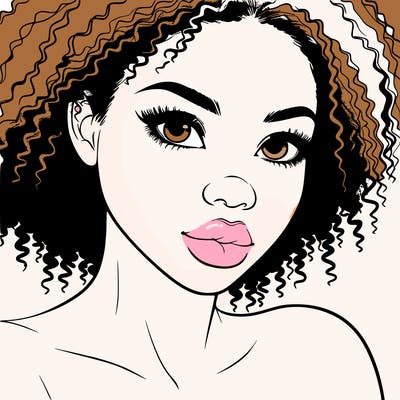 realistic black girl