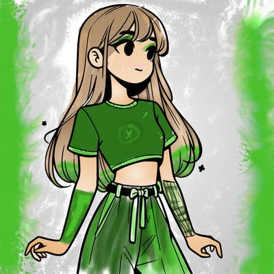 girl in a cute crop top