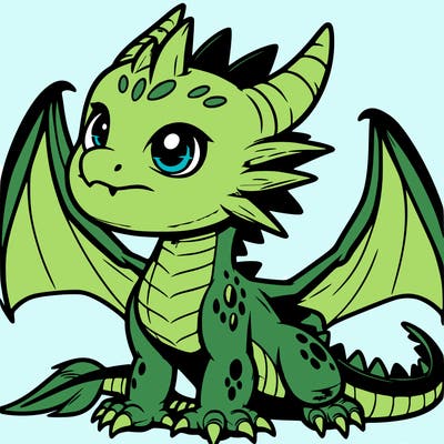 fierce baby night dragon